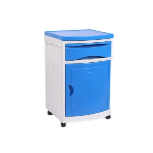 ABS Plastic Medical Cabinets Bedside Lockers Over Bed Table Hospital Furniture Storage Solution with Bedside Lockers Bed Table