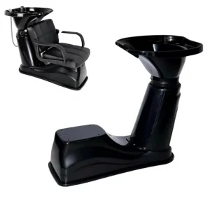 ABS Plastic Shampoo Bowl Hair Sink Black Washing Hairdresser Basin Shampoo Chair Frame for Beauty Salon