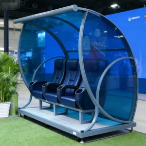 ACT Luxury Substitute Player Bench Football Team Shelter for Players and Referees with Armchair TBX 4 Guangzhou Factory Price