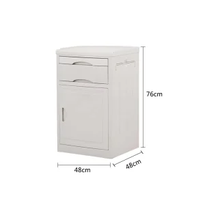 ADVAN HT10 Reinforced White ABS Medical Patient Hospital Bedside Cabinet
