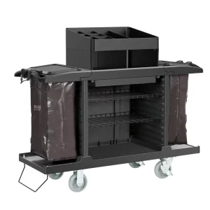 AF08159A Multi Functional Hotel Service Cart Cleaning Janitor Housekeeping Tool Trolley