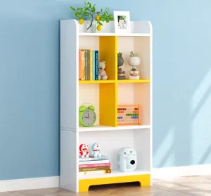 AILICCHEN Simple Floor Standing Bookshelf Home Living Room Storage Rack Small Bookshelf Minimalist Bedroom Storage Cabinet