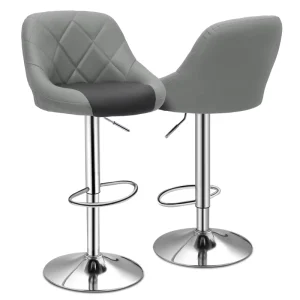 ALINUNU Price High Stool Bar ChairAdjustable Metal Barstool High Back Chair for Kitchen Restaurant