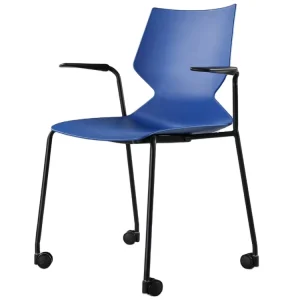 ANSI BIFMA Standard Scandinavian Ergonomic Mobile Office Meeting Stackable Executive Chair with Steel Frame for School Hotel Use