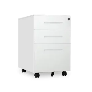 Accept Customization 3 Drawer Metal Filing Cabinet Office Steel Storage Filing Cabinet Mobile Pedestal