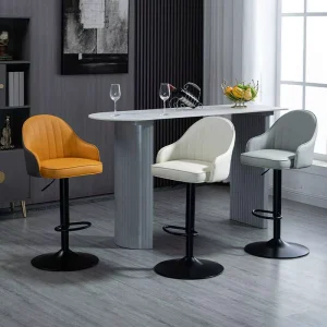 Accept Customization Fabric Bar Furniture High Chair Height Adjustable Bar Stool Bar Chair Counter Tools Stools for Counter