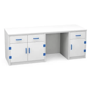 Acid & Base Resistant PP Laboratory Workstation with Cabinets and Drawers