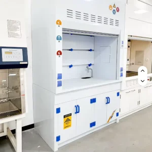 Acid Resistant Chemical Fume Cupboards PP Fume Hoods Industrial Custom Size Fume Cabinets for Cleanroom School Hospital Lab