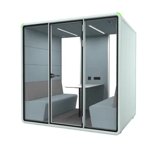 Acoustic Single Focus Pod Soundproof Phone Booth Silent Cabin For Shopping Mall Open Area Private Quiet Working Station