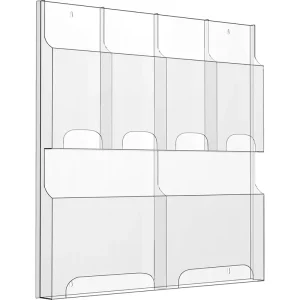 Acrylic Brochure Pamphlet Holder Magazine Holders and Pamphlet Holders Flyer Rack Literature Storage Rack for Office