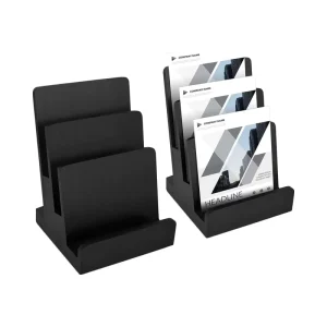 Acrylic Display Stand Three-Layer Standing Type Multifunction Postcard Flyer Magazine Holder