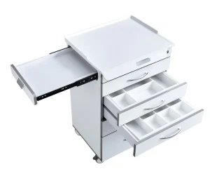 Acrylic Material 5 Drawers Mobile Cabinet for Hospital and Dental Clinic Use