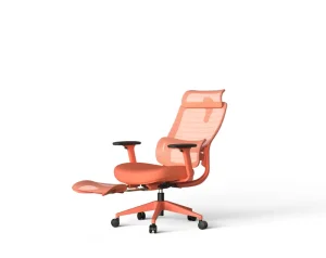 Adjustable Foldable Ergonomic Computer Chair Headrest Lumbar Support Armrest 135 Recline Mesh Office Chair Footrest Staff Home