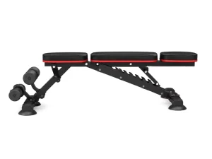 Adjustable Foldable Stable Dumbbell Bench Home Fitness Equipment Multi functional Sit up Stool Black Unisex