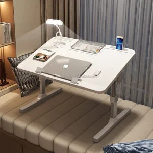 Adjustable Folding Laptop Table Small Study Desk for Home Bedroom Dormitory Lazy Person for Students Living Room Use