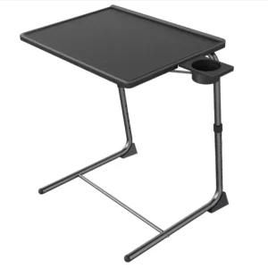 Adjustable Folding Table 6 Heights and 3 Tilt Angles for Ultimate Comfort Ideal TV Tray Tables or Sofa Side Table
