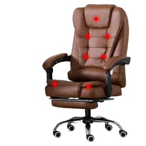 Adjustable Heavy Duty Ergonomic Executive Office Chair PU Leather Contemporary Design Massage Home Office Chair Adjustable
