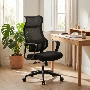 Adjustable Height Ergonomic Modern PP Mesh Office Chair with Lumbar Support for Home Office Workshop School Use