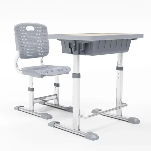 Adjustable Height Metal Student Classroom Desks and Chairs with Drawers for Middle High School Students