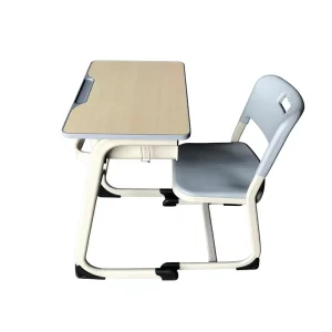 Adjustable Height Modern Metal School Desk and Chair Set Ergonomic Design for School and Home Office Use