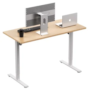Adjustable Height Standing Desk Electric Sit Stand up Desk Silent DC Motor Ergonomic Home Office Workstation Table
