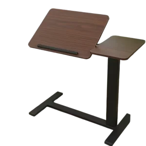 Adjustable Hydraulic Lift Bedside Table Mobile Computer Desk Sofa Side Table with Wheels