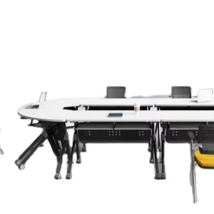 Adjustable Lightweight Meeting Training Room Table Stackable Conference Tables and Chairs