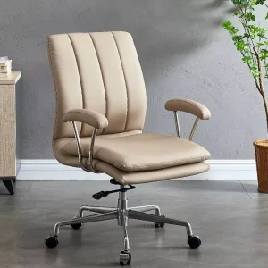 Adjustable Luxury Executive Office Chair Modern CEO Leather Computer Desk Chair