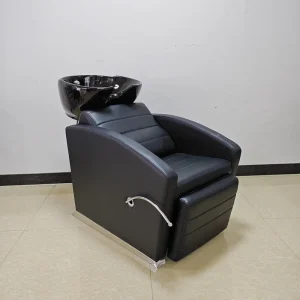 Adjustable Luxury Hair Salon Furniture Shampoo Bowl and Chair with Massage Features for Beauty Hotels Living Rooms and Halls