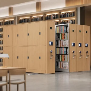 Adjustable Metal Mobile Shelving System High Density Compact Rolling Office Archive Library Bookcase Storage Unit