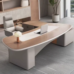 Adjustable Modern Custom Executive Furniture Computer Workstation Desks L Wooden Modular Ergonomic Luxury Office Desk