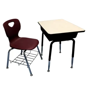 Adjustable Modern Design Wood Student Desk Chair for Classroom Use School Sets