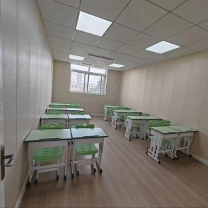 Adjustable Modern Student Desk and Chair Set Metal Material Eco Friendly Durable for School