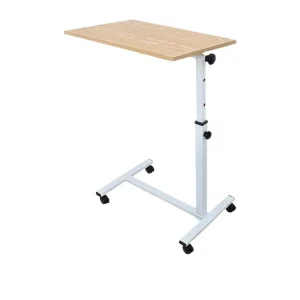 Adjustable Moveable Hospital Bedside Table With Wheels