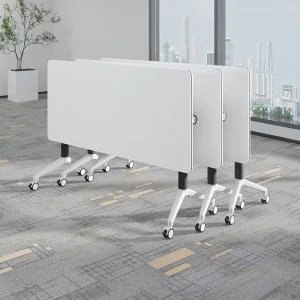 Adjustable Office Table Foldable Conference Table for Meeting Rooms Sessions Training Foldable Meeting Table Modular Office Desk
