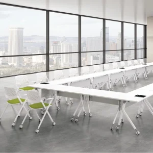 Adjustable Office Table Foldable Table Conference Table Office Furniture Training Foldable Meeting Table Modular Office Desk