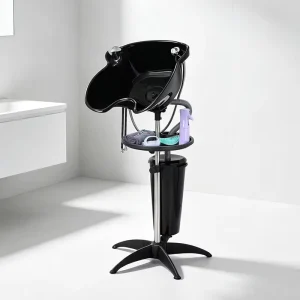 Adjustable Portable Mobile Hair Washing Sink Shampoo Bowl with Drain Hose and Bucket for Salon Home Care