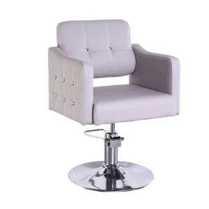 Adjustable Rotating Durable Ergonomic Barber Chair with Metal Frame for Barbershop and Salon Use Comfortable Features