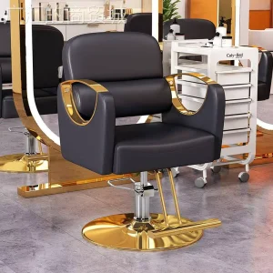 Adjustable Rotating Leather Barber Chair for Beauty Salon Hair Salon and Barber Shop Modern Design Commercial Salon Furniture