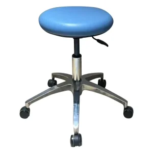 Adjustable Round Leather Lab Chair Fixed Furniture for Lab or Hospital Use