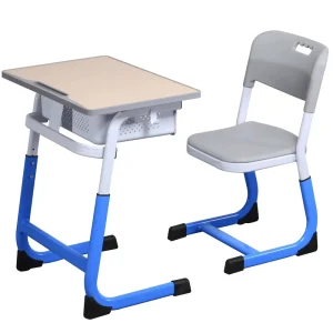 Adjustable School Desks and Chairs Tutoring Class Desks and Chairs Junior High School Student Furniture