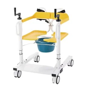 Adjustable Stainless Steel Transfer Chair for Elderly Rehabilitation at Home Hospital Use