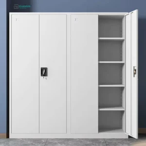 Adjustable Steel Cabinet Metal Filing Box with Glass 2 4 6 Door Locker Storage Drawer for Office Garage File Tool