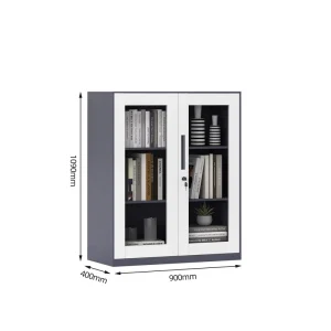 Adjustable Steel Filing Cabinet with Key Lock for Home Office and School Use