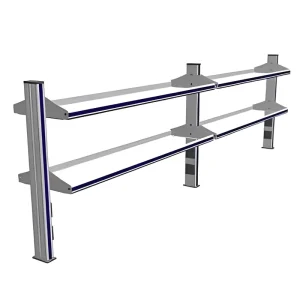 Adjustable Steel Glass Laboratory Reagent Rack for School Chemical Work Table Bench