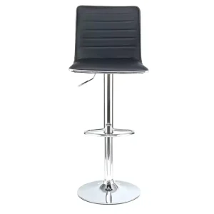 Adjustable Swivel Modern Bar Chair Cushioned Leatherette Bar Stool with Airlift Height for Kitchen Island Counter Bar Seating