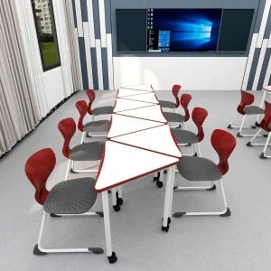 Adjustable University Classroom School Desk and Chair Set Ergonomic Student Chair School Desks Furniture
