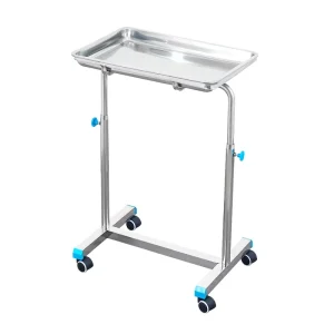 Adjustable Welding Height Surgical Tools Storage Hospital Stainless Steel Tray Trolley Cart with Dental Instrument Storage