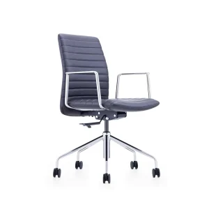 Adjustable and Rotating Office Chair Hotel Leather Chair Furniture Modern Black Swivel Executive Office Chairs