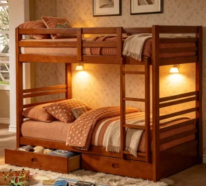 Adult Loft Bed for Students Queen School Loft Bunk Bed Education Furniture